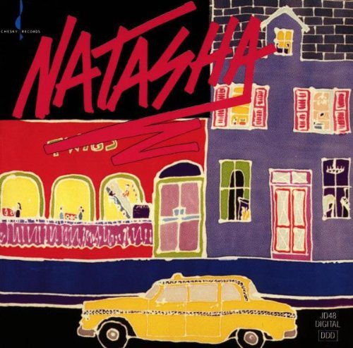 "Album cover art featuring stylized city scene with 'Natasha' in red text."