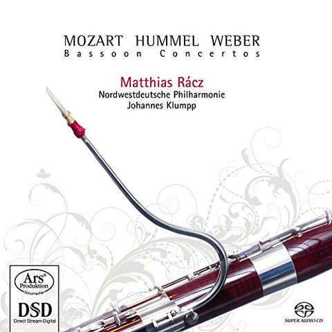 P Racz/klumpp/nordwestdeutsche - Weber/Mozart/Hummel: Bassoon Concertos [CD]