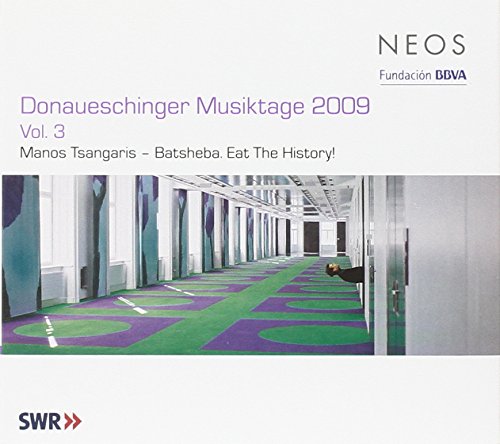 A music album cover featuring a long, abstract, green and purple hallway.
