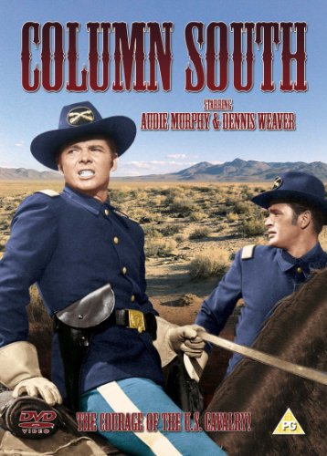 DVD cover for "Column South" featuring two uniformed men on horseback in a desert landscape.