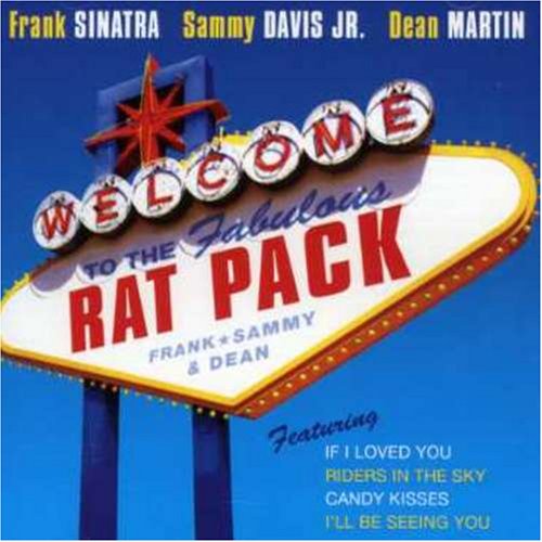 "CD cover featuring a 'Welcome to Fabulous Rat Pack' sign against a blue background."