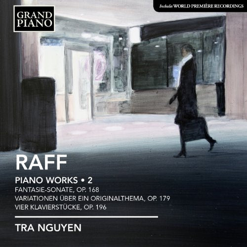 "CD cover featuring a watercolor painting of a woman walking in a dimly lit room."