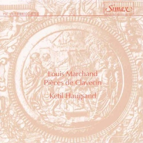 The alt text for the image is: "A peach-colored CD cover with intricate circular design and red text."