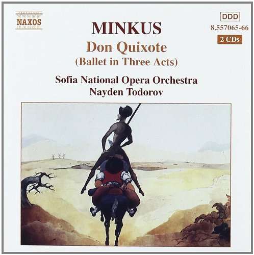 "CD cover featuring Don Quixote on horseback, with title and orchestra information."
