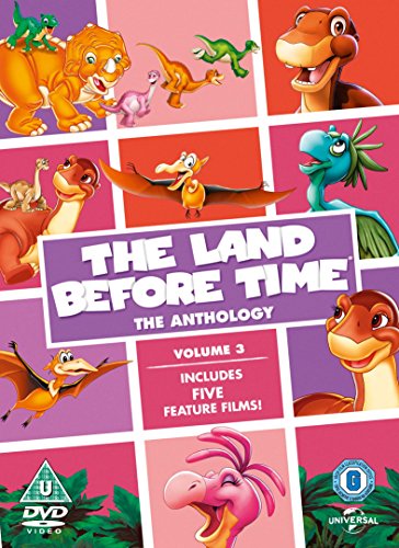 DVD case for "The Land Before Time: The Anthology Volume 3" with multiple discs inside.