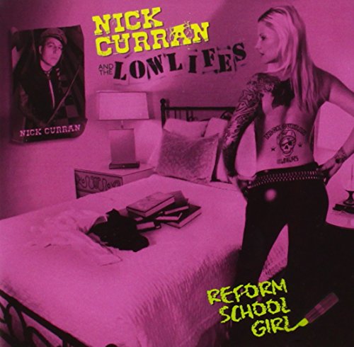 Album cover with pink-toned bedroom scene and blonde woman standing beside bed.