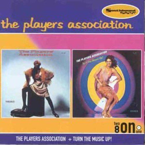 "CD cover art featuring two album covers with women, purple and orange background."