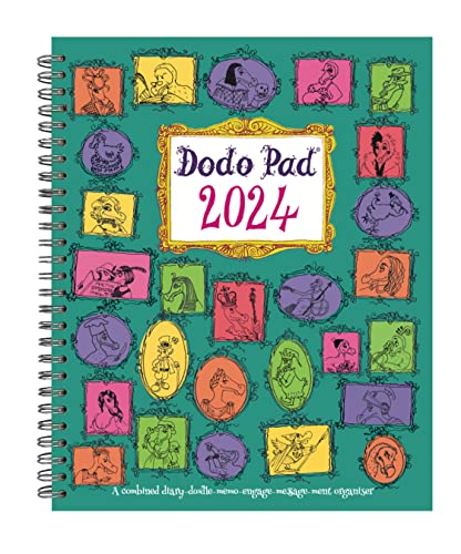 The Dodo Pad Original Desk Diary 2024 - Week to View, Calendar Year Diary: A Diary-Organiser-Planner Book with space for up to 5 people/appointments/activities. UK made, sustainable, plastic free