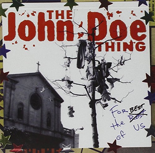 "Album cover with church image and stars, titled 'The John Doe Thing'."