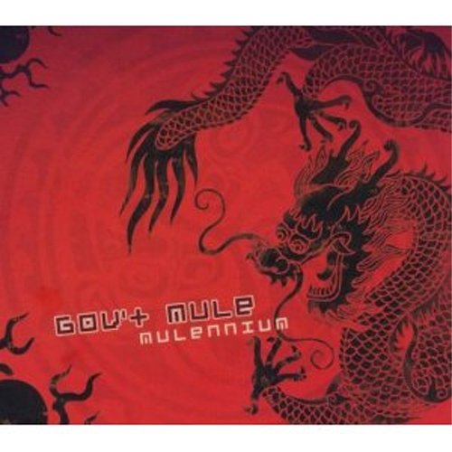 "Red album cover with black dragon and 'Gov't Mule Mulennium' text."