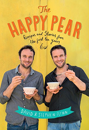 "Book cover featuring two men eating from bowls against a yellow background."