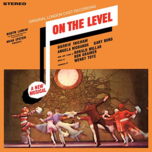 "Orange album cover with 'On The Level' title and dancing performers illustration."