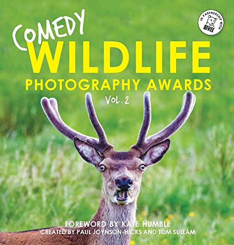 Book cover featuring a deer with antlers and a surprised expression in a green field.