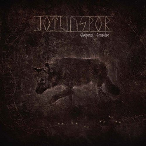 Dark album cover featuring a shadowy wolf and Norse-style lettering.