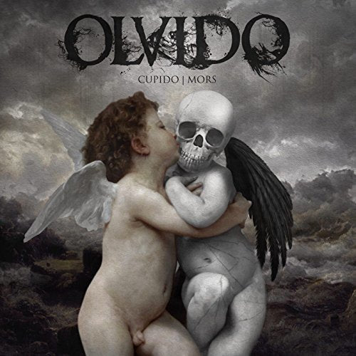 Album cover art: cherub kissing a winged skeleton against a dark, cloudy background.