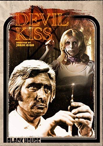 DVD cover for "Devil's Kiss" featuring a man and possessed girl with a candle.