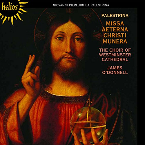 "CD cover featuring a religious painting of Jesus Christ holding a globe."