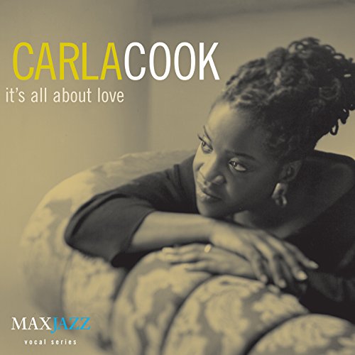 "CD cover with a woman resting on a couch, sepia-toned image with text overlay."
