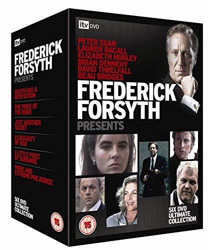 Black DVD boxset with "Frederick Forsyth Presents" and actor images on the front.