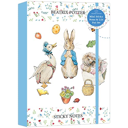 Robert Frederick Beatrix Potter Peter Rabbit Things to Do Sticky Notes and List Pad Folder, White, 195mm x 135mm (RFS13781)