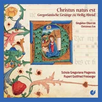 CD cover with medieval-style illustration of Mary and baby Jesus, surrounded by floral designs.