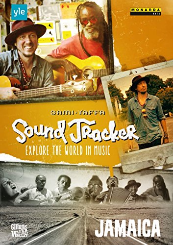DVD cover for "Sound Tracker Explore The World In Music" featuring musicians and orange background.