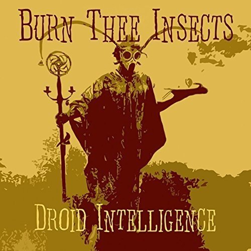 Album cover with a figure wearing a plague mask and holding a staff.