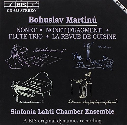 Black CD cover with white sketches of musicians and white text.