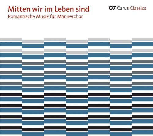 Compact disc cover with blue, black, and white striped pattern and red text.