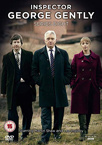 DVD cover featuring three people standing in a field with "Inspector George Gently" title.