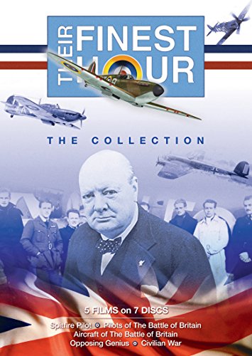 DVD cover featuring Winston Churchill and planes, with title "Their Finest Hour: The Collection".