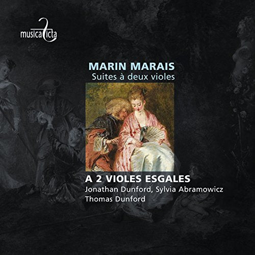 "CD cover featuring a classical painting of two women, with text overlay."