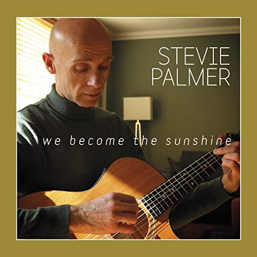 Album cover featuring a bald man playing an acoustic guitar, surrounded by olive green border.