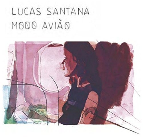 "Album cover with abstract watercolor art of a woman with long hair."