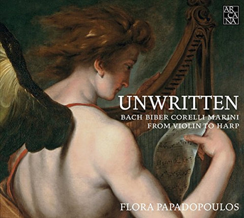 Flora Papadopoulos - Unwritten: From Violin To Harp - Bach; Biber; Corelli; Marini [CD]