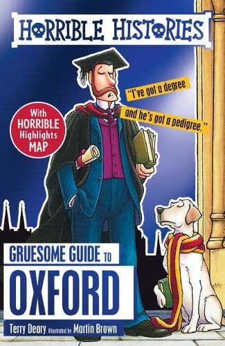 "Book cover featuring a cartoon man in academic attire with a dog beside him."