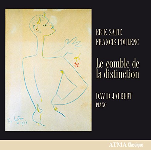 CD cover with minimalist drawing of a person on beige background, surrounded by black border.