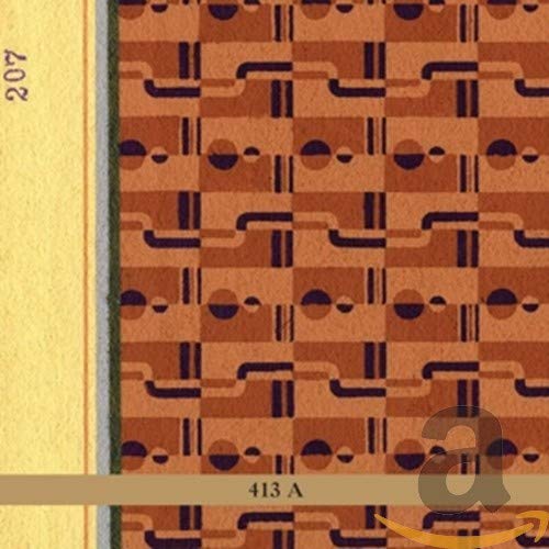 The image shows a close-up of a CD with a brown patterned design. For accessibility purposes, a concise alt text could be: "Brown CD with geometric pattern and '413 A' text."