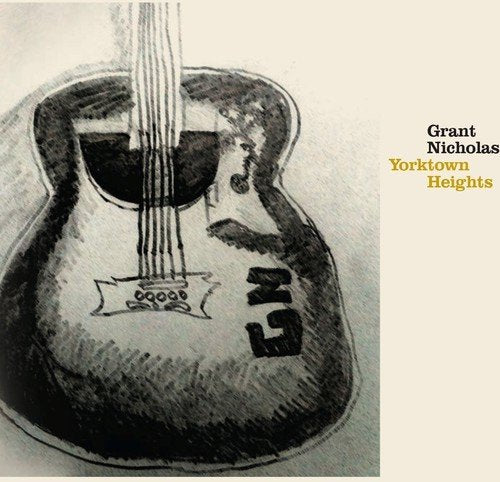 "Album cover featuring a sketch of a guitar with text 'Grant Nicholas Yorktown Heights'."
