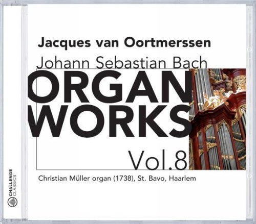 A CD cover featuring a red and gold ornate pipe organ on a white background.