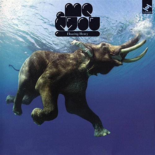 CD album cover featuring a submerged elephant floating underwater with the title "Floating Heavy".