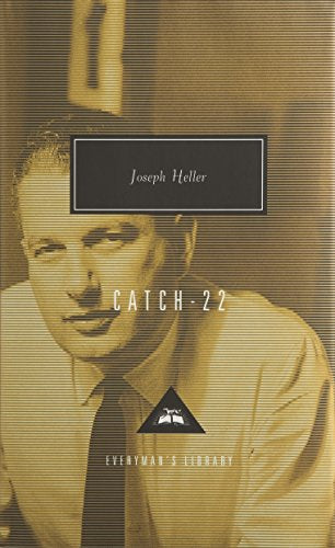 Book cover of "Catch-22" with sepia-toned man in a white shirt and tie.