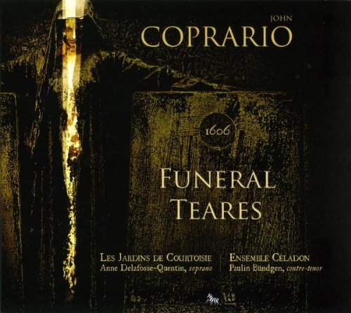 "CD cover with dark, grunge-style background and 'Funeral Teares' text in gold lettering."
