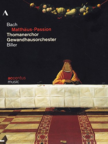 A DVD cover featuring a man at an altar, with text "Bach Matthäus-Passion".