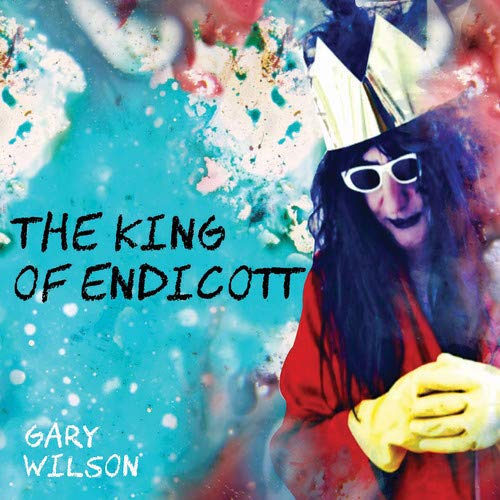 Gary Wilson album cover: man in red shirt, yellow gloves, and paper crown.