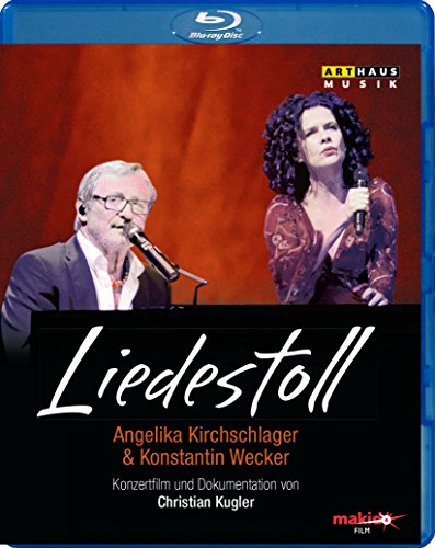 "Blu-ray case cover featuring a man and woman singing into microphones."