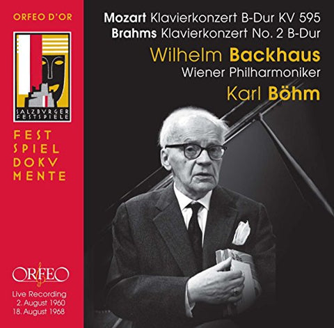Backhaus/bohm - Mozart: Piano Concerto KV 595; Brahms: Piano Concerto No.2 (Wilhalm Backhaus/VPO/Bohm) Live Recording, 1960 [CD]