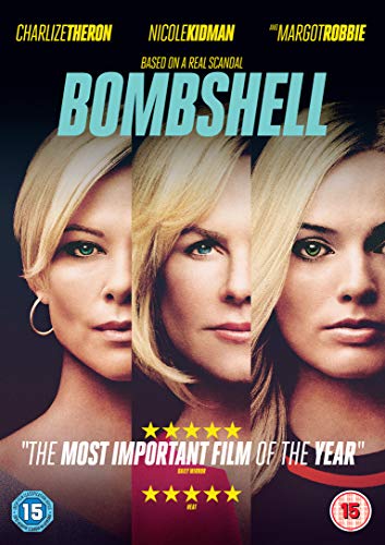 "Bombshell DVD cover featuring three women's faces and the title in blue."