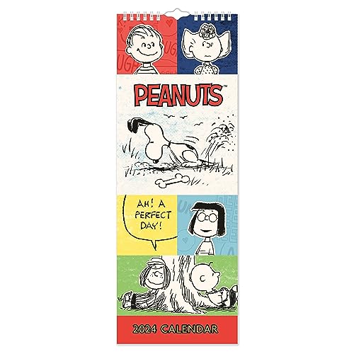 2024 Peanuts Slim Wall Calendar Month To View