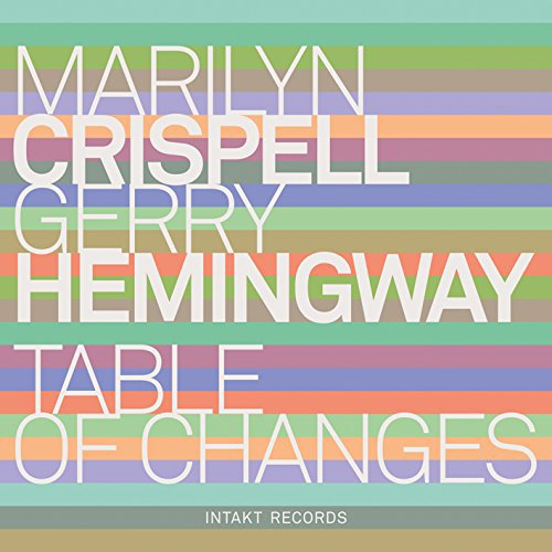 "CD cover with multicolored horizontal stripes and white text, featuring artist and album names."